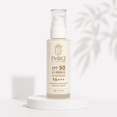PelliQ SPF 50 Sunscreen PA+++ – UV Defence Moisturiser for Broad Spectrum Protection (50 g)