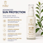 PelliQ SPF 50 Sunscreen PA+++ – UV Defence Moisturiser for Broad Spectrum Protection (50 g)